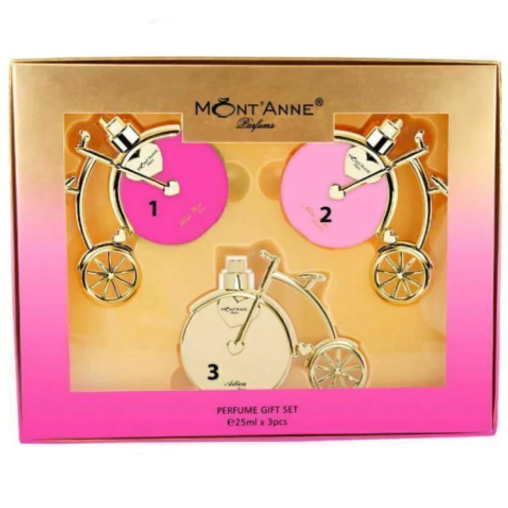 Mont’Anne - Kit Gift Set - Miss You Luxe - Miss You Glamour - Adieu Luxe (3x 25 ML)